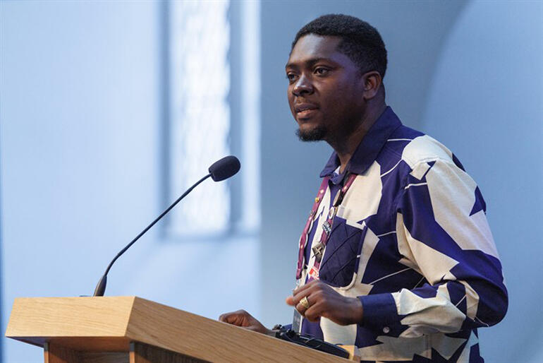 Mr Reginald Nikoi Robertson, ACC-19 Youth Delegate encourages Anglicans to advocate for Creation in political spheres.