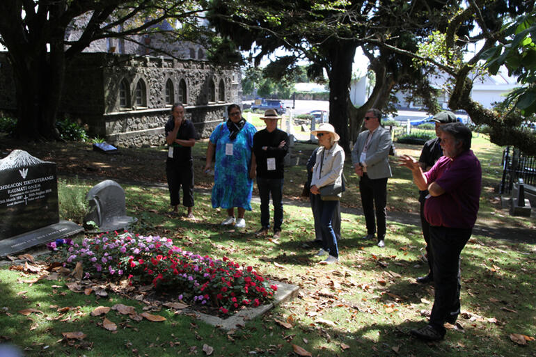 Archbishop Philip Richardson introduces Archdeacon Tikitūterangi Raumati and Archbishop Sir Paul Reeves' legacies to the Fono.